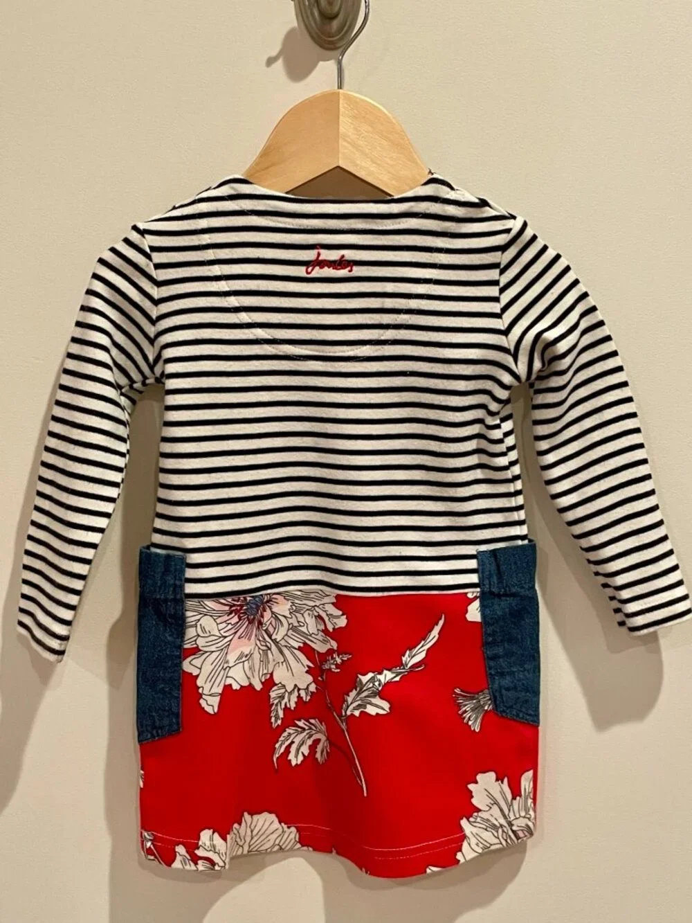 Joules Mixed Media Dress - 12-18 mo. (80 cm)